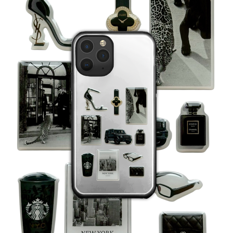 10 stickers 3D élégants inspirés de l’énergie iconique de New York. Chic urbain, classe intemporelle et vibes puissantes à coller au quotidien